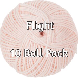 Flight Merino Lite 4ply Swan 10 Pack