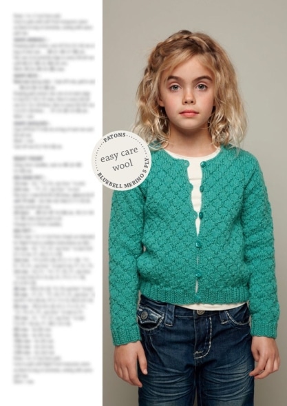 TAYC Patons 5ply + 8ply Vintage Girls Pattern Book - Image 3