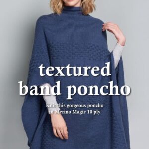 TAYC Heirloon 10ply Textured Band Poncho