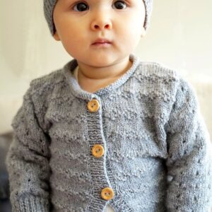 Baby Cakes 4ply Clementina Cardi and Hat