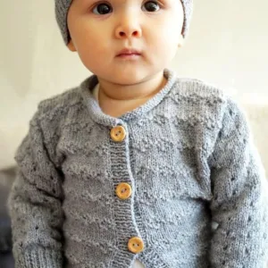 Baby Cakes 4ply Clementina Cardi and Hat