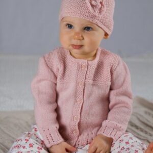 Baby Cakes 4ply Abigail Cardi and Hat