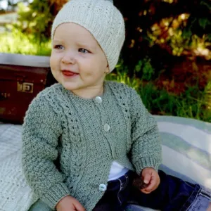 Baby Cakes 8ply Addison Cardi and Hat