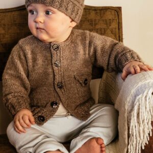 Baby Cakes 8ply Boston Cardi and Beanie