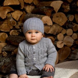 Baby Cakes 4ply Jasper Cardigan and Beanie