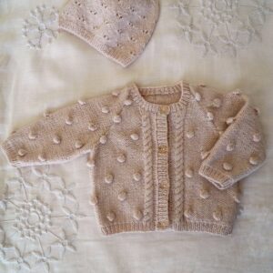 Baby Cakes 4ply Bowie Cardi and Hat