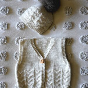 Baby Cakes 8ply Piper Vest and Hat