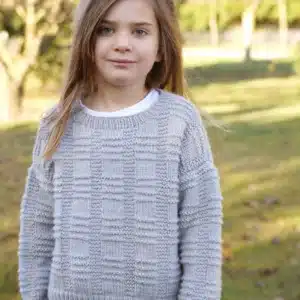 Little Cupcakes 8ply Silver Sweater
