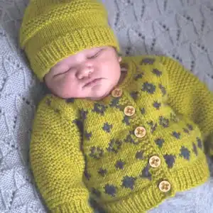 Baby Cakes Soren Cardi and Hat