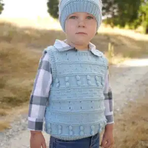 Little Cupcakes 8ply Harley Vest and Hat
