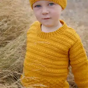 Little Cupcakes 8ply Goldie Sweater and Hat
