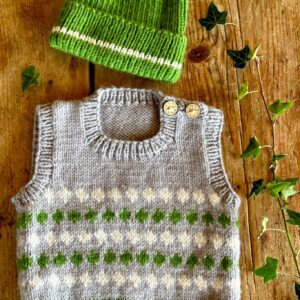 Baby Cakes 8ply Cypress Vest and Hat