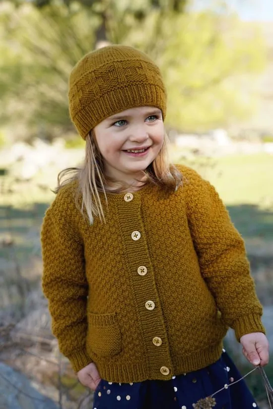 Little Cupcakes 8ply Rowan Cardi and Hat