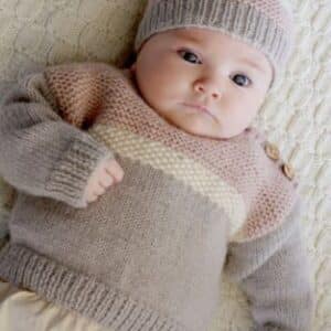 Baby Cakes 8ply Aspen Sweater and Hat