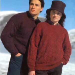Lisa F Vintage Diamond Textured Sweater