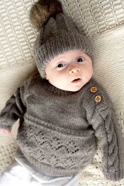 Baby Cakes 8ply Lottie Sweater and Hat - Image 2
