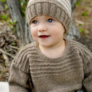 Baby Cakes 8ply Kennedy Sweater and Hat