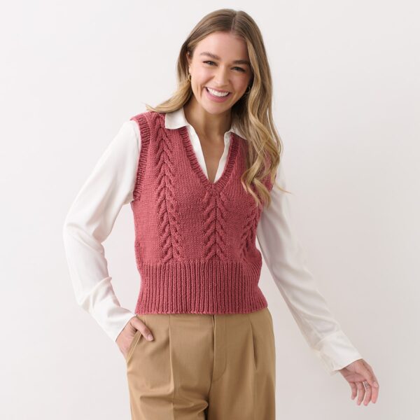 Drover Cabled Vest - Image 2