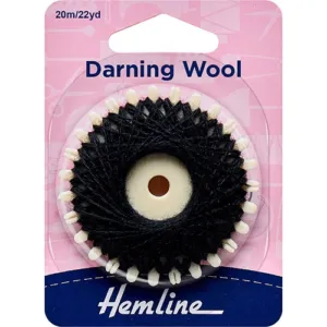 Darning Wool Black
