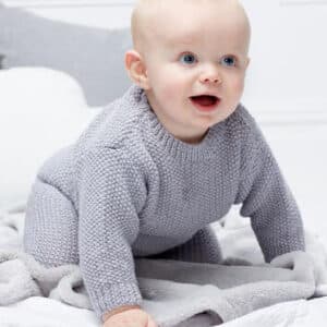 Rowan Pattern 8ply Moss Stitch Sweater
