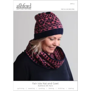 Ashford 8ply Fair Isle Hat and Cowl