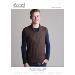 Ashford 8ply Shawl Collar Vest