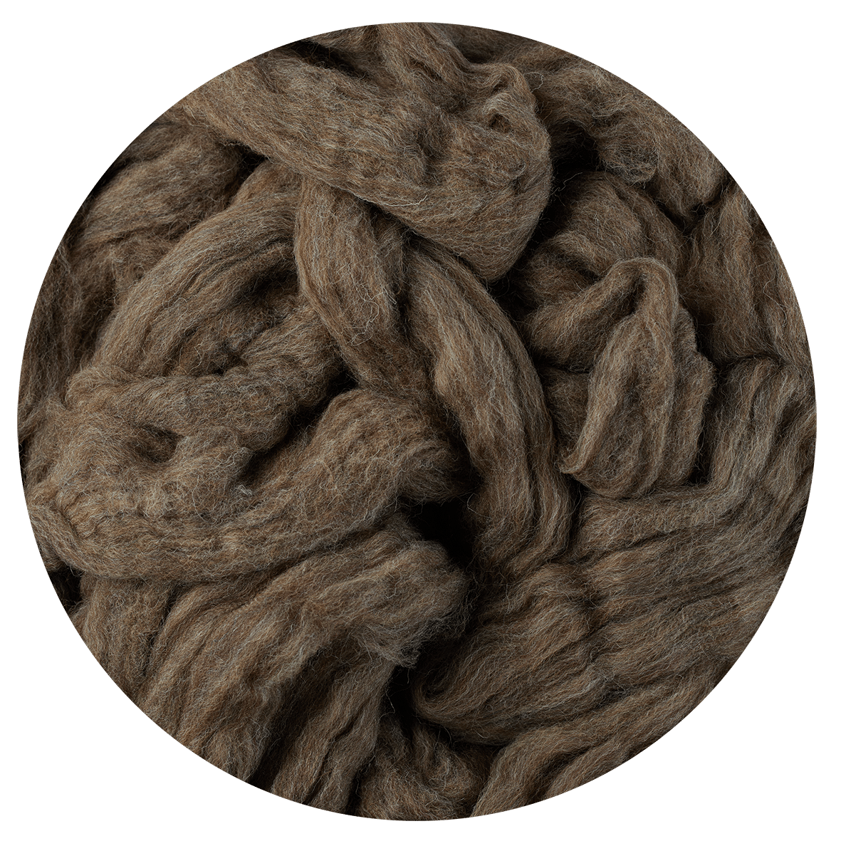Fibre Pack 23mn Brown Wool Blend