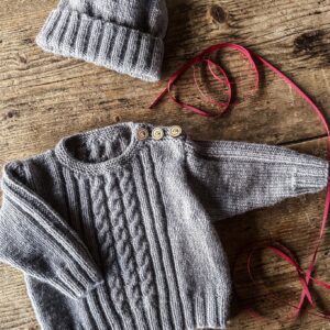 Baby Cakes 5ply Whitley Sweater and Hat