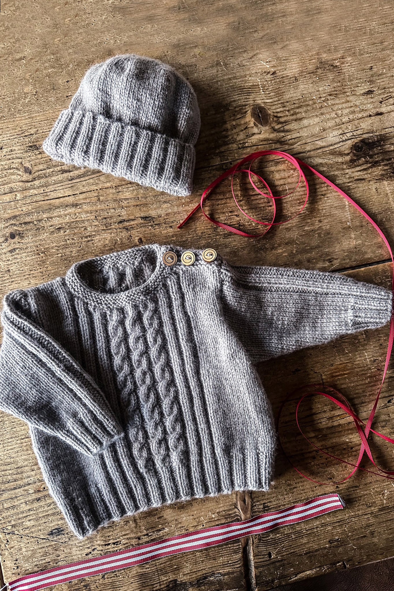 Baby Cakes 5ply Whitley Sweater and Hat
