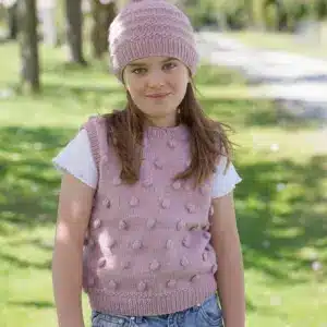 Little Cupcakes 8ply Freya Vest and Hat