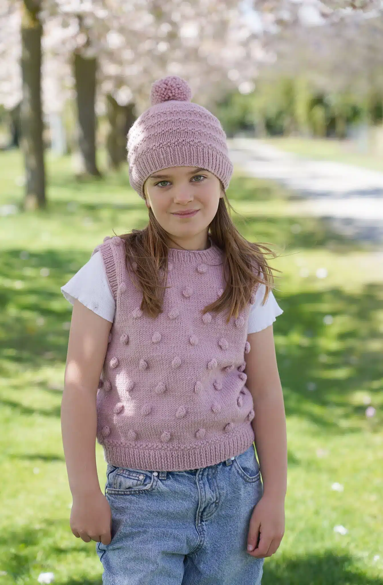 Little Cupcakes 8ply Freya Vest and Hat