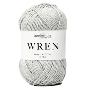 Wren Cotton 8ply Silver