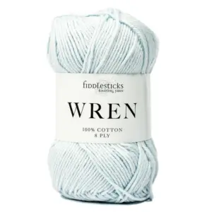 Wren Cotton 8ply Ice Blue