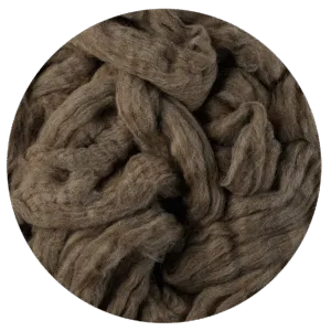 Fibre Pack Brown Wool Blend